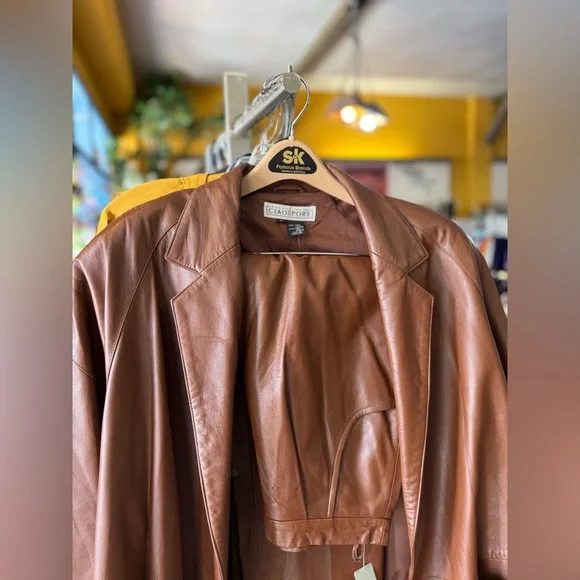 80s Leather 3 piece suit by Sandra Roth Ciao Sport Lambskin Size 4/6 EUC Vintage - Picture 11 of 12